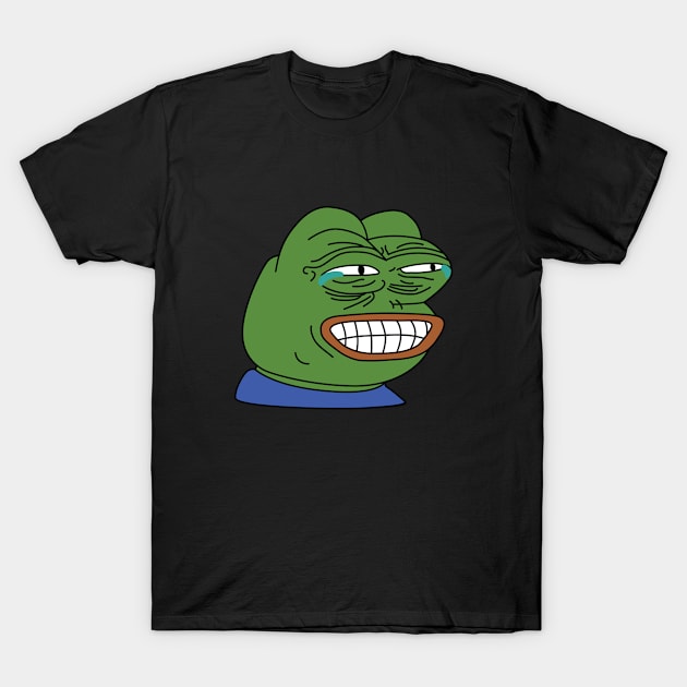 PepeLaugh Emote High Quality T-Shirt by OldDannyBrown